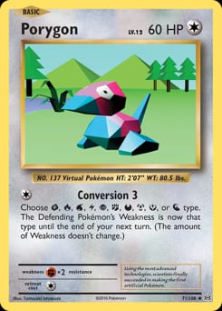Evolutions Porygon #71 card