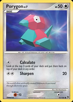 Great Encounters Porygon #81 card