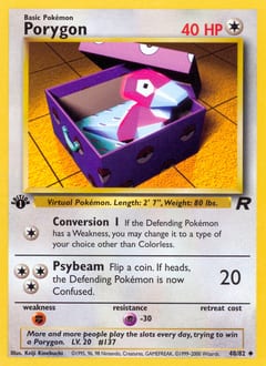 2000 Team Rocket Porygon #48 card