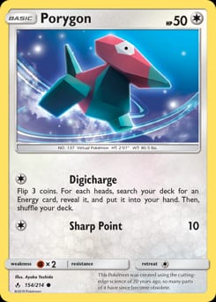 Unbroken Bonds Porygon #154 card