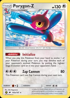 Burning Shadows Porygon-Z #105a card