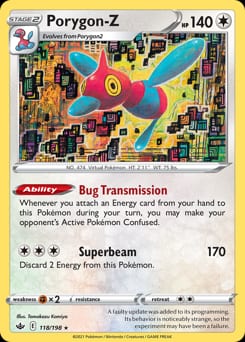 Chilling Reign Porygon-Z #118 card