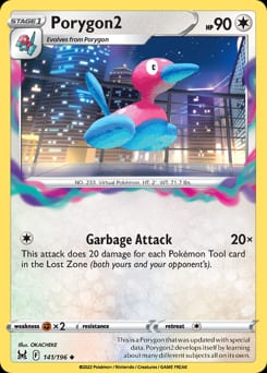 Lost Origin Porygon2 #141 card
