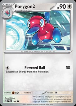 Scarlet & Violet Black Star Promos Porygon2 #138 card