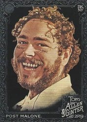 2019 Topps Allen & Ginter X Base Set Post Malone #176 card