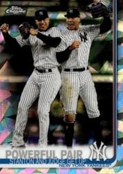 2019 Topps Chrome Sapphire Edition Base Set Powerful Pair #444 card