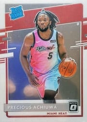 2020-21 Donruss Optic Base Set Precious Achiuwa #170 card