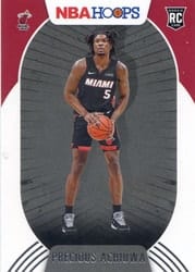 2020-21 Hoops Base Set Precious Achiuwa #210 card