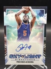 2024-25 Topps Chrome Sky-Light Signatures Precious Achiuwa #SLS-PAC card