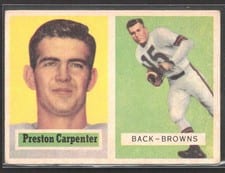 1957 Topps Preston Carpenter #93 card