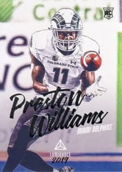2019 Panini Luminance Base Set Preston Williams #184 card