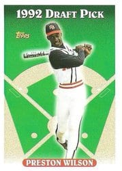 1993 Topps Base Set Preston Wilson #132 card