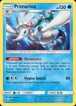 Lost Thunder Primarina #67 card