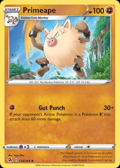 Fusion Strike Primeape #134 card