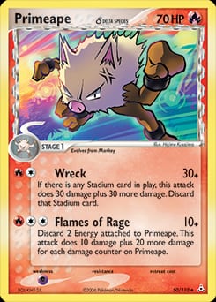 Holon Phantoms Primeape δ #50 card