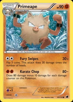 Plasma Freeze Primeape #60 card