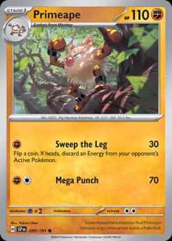 Surging Sparks Primeape #99 card