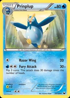 Dark Explorers Prinplup #28 card