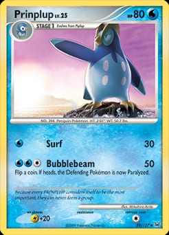 Platinum Prinplup #59 card