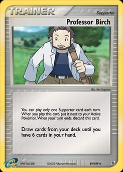 Ruby & Sapphire Professor Birch #89 card