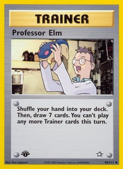 Neo Genesis Professor Elm #96 card