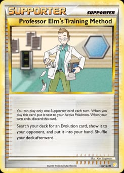 HeartGold & SoulSilver Professor Elm's Training Method #100 card