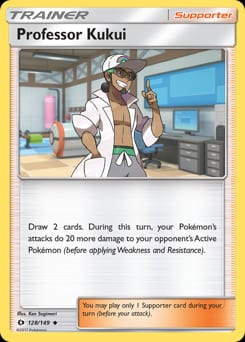 Sun & Moon Professor Kukui #128 card