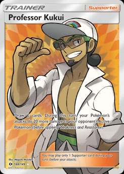 2017 Sun & Moon Professor Kukui #148 card