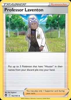 Silver Tempest Professor Laventon #162 card