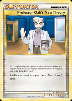 HeartGold & SoulSilver Professor Oak's New Theory #101 card