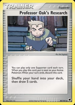 Dragon Frontiers Professor Oak's Research #80 card
