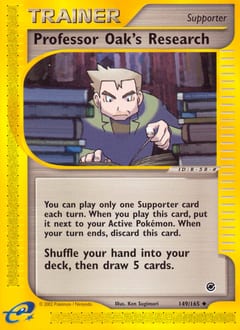 Expedition Base Set Professor Oak's Research #149 card