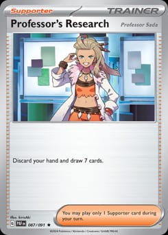 Paldean Fates Professor's Research #87 card