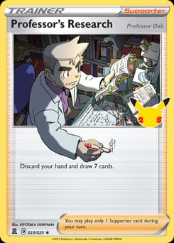 Celebrations Professor's Research (Professor Oak) #23 card
