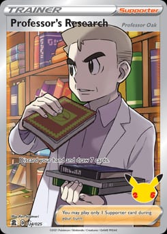 Celebrations Professor's Research (Professor Oak) #24 card