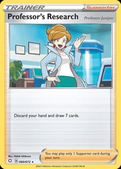 Shining Fates Professor's Research #60 card