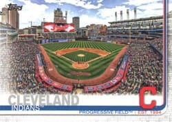 2019 Topps Base Set Progressive Field #495 card