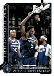 2025-26 Topps Base Set Protect Home Court: Wolves Bring Energy #287 card