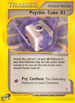 Aquapolis Psychic Cube 01 #132 card