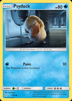 Detective Pikachu Psyduck #7 card
