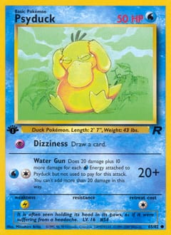 2000 Team Rocket Psyduck #65 card
