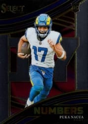 2023 Panini Select Select Numbers Puka Nacua #18 card