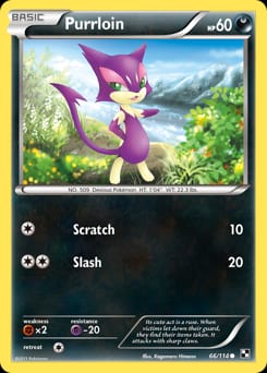 Black & White Purrloin #66 card