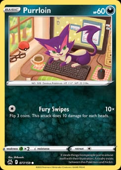 Crown Zenith Purrloin #77 card