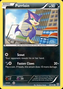 Plasma Storm Purrloin #83 card