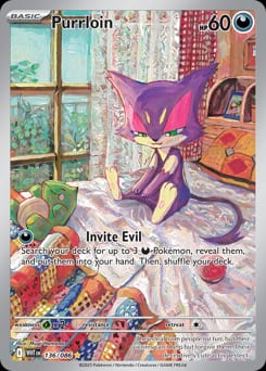2025 White Flare Purrloin #136 card