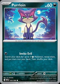 White Flare Purrloin #55 card