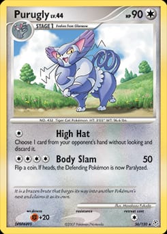 Diamond & Pearl Purugly #36 card