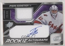 2022-23 SPx Rookie Autograph Jersey Pyotr Kochetkov #PK card
