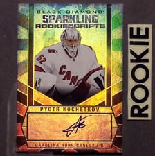 2022-23 Upper Deck Black Diamond Sparkling Rookie Scripts Pyotr Kochetkov #SCR-PK card